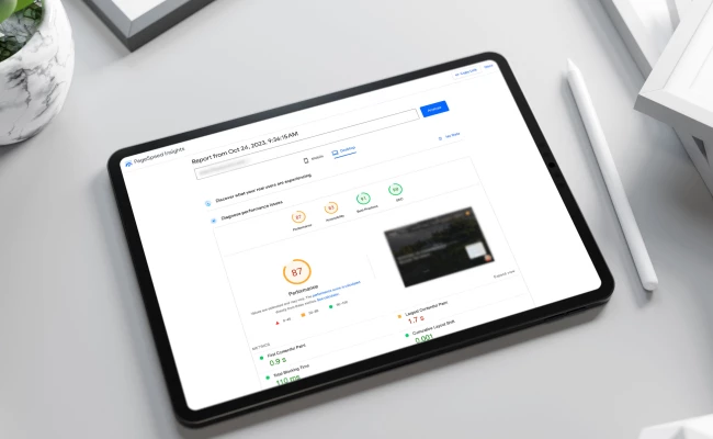Discover web page load times across devices.